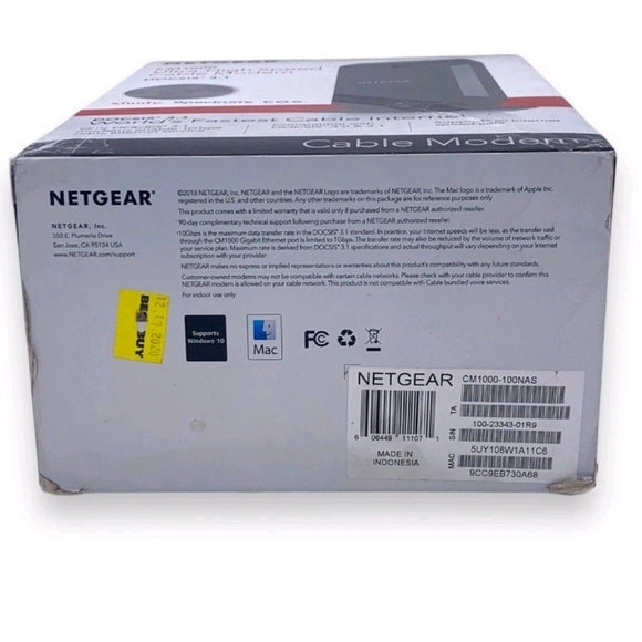 NETGEAR CM1000 DOCSIS 3.1 Ultra High Speed Cable Modem 1 GBPS NEW Spectrum Cox - Picture 6 of 16